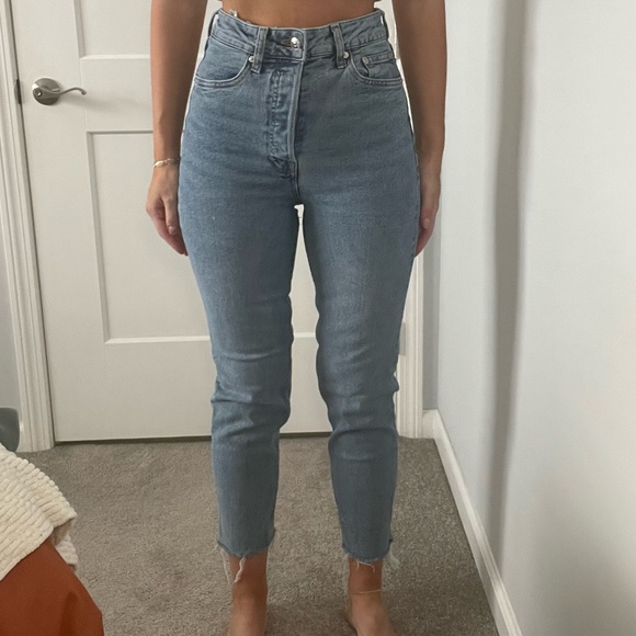 ultra high waist straight jean - Picture 2 of 6